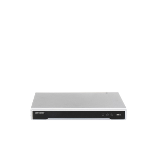 NVR 8 Megapixel (4K) (Compatible con Cámaras ACUSENSE) / 16 canales IP / 16 Puertos PoE+ / 2 Bahías de Disco Duro / Salida de Vídeo en 4K / 300 Metros PoE Modo Extendido