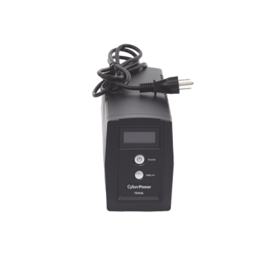 UPS de 750 VA/300 W, Topología Línea Interactiva, Entrada 120 Vca NEMA 5-15P, y 6 Salidas NEMA 5-15R, Con Regulador de Voltaje (AVR)