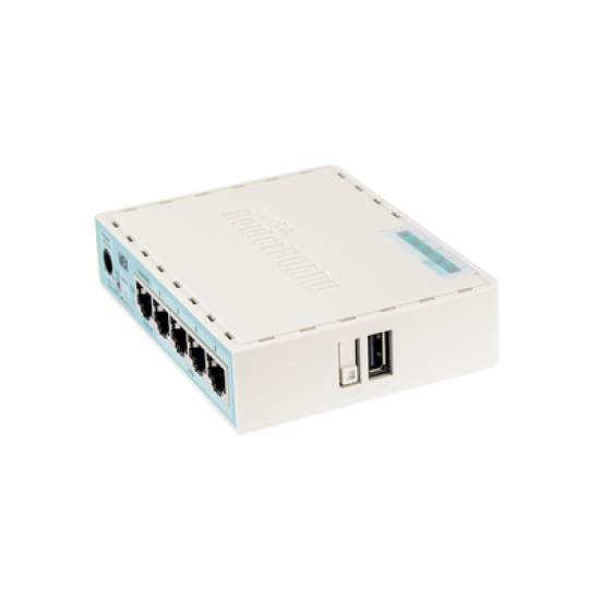 (hEX) RouterBoard, 5 Puertos Gigabit Ethernet, 1 Puerto USB y versión 3