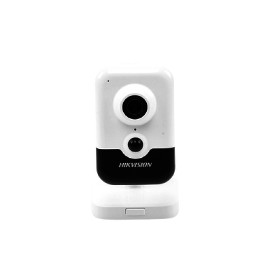 Cubo IP 4 Megapixel / Serie PRO / Lente 2.8 mm / 10 mts IR EXIR / PoE / Sensor PIR / H.265+ / Interior / Audio de Dos Vías / Detección Facial / PoE / MicroSD / ONVIF