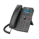 Teléfono IP Wi-Fi empresarial para 4 líneas SIP con pantalla LCD de 2.4 pulgadas a color, Opus y conferencia de 3 vías, PoE.