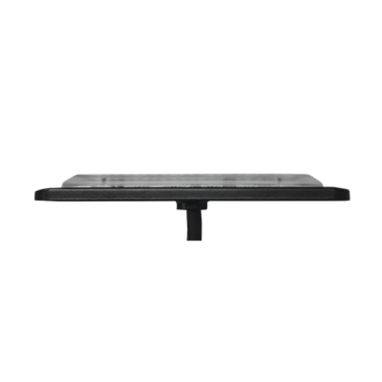 Luz Auxiliar de 12 LED, Rojo/Claro, SAE, Bisel Negro, Lente Transparente