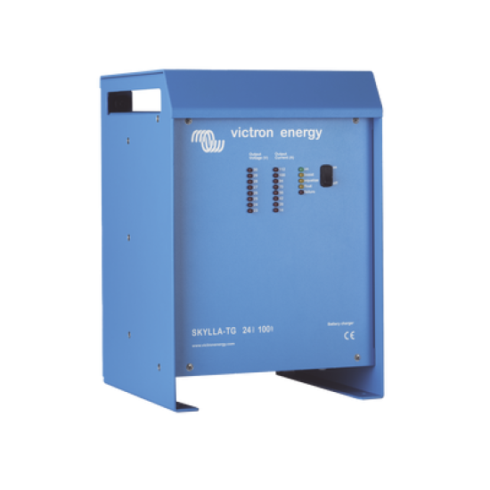 Skylla-TG 24/100 / Cargador de Baterías para Ambientes Marinos 24 V, 100 A / Bancos de 500 a 1000 Ah 