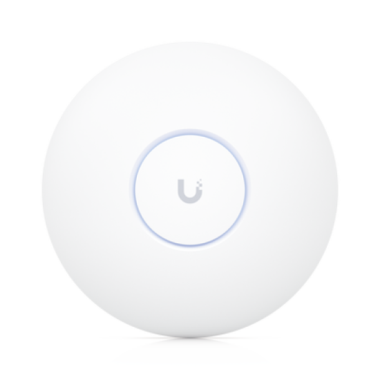 Access Point UniFi U7 Pro Max con 8 streams espaciales, para techo, tribanda (2.4/5/6GHz) / radio dedicado a escaneo espectral, puerto 2.5 GbE / +500 clientes / POE+ No incluido/ Para alta densidad para escenarios exigentes 