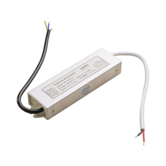 Fuente 12 V / 5 Amperes / Waterproof / Intemperie grado IP67