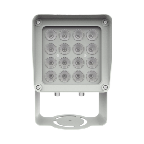 Lampara IR de Luz Continua / 16 Lámparas LED / Distancia Efectiva 16 a 25 metros / Cobertura 40° / Exterior IP66