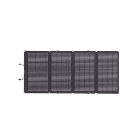 Módulo Solar Bifacial, Portátil y Flexible de 220W Recomendado para Estaciones Portátiles EFD330, EFD350 ó EFD500 / Ajuste de Ángulo / Carga Eficiente / Incluye Cable XT60 a MC4