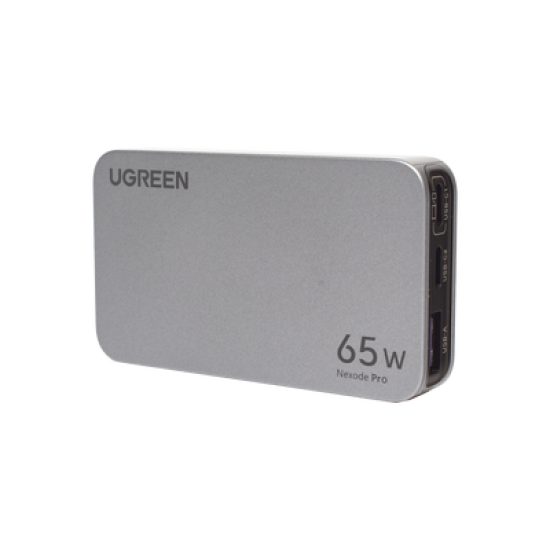 Cargador Ultra Slim 65W Nexode Pro| Diseño de Pared Plano | 3 Puertos de Carga Rápida | 2 USB-C | 1 USB-A | Tecnología GaNInfinity | PD3.1 de 65W / QC4.0 | Tecnología de Protección Térmica | Optimiza la Carga | Ca