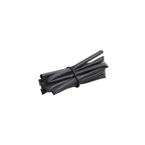 Tubo Termoencogible (Termofit) Negro de 1.2 m, 1/8