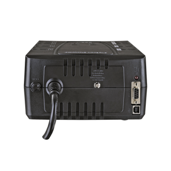 UPS de 825 VA/450 W, Topología Línea Interactiva, Entrada 120 Vca NEMA 5-15P, Tipo Gabinete Compacto, Con 8 Tomas NEMA 5-15R