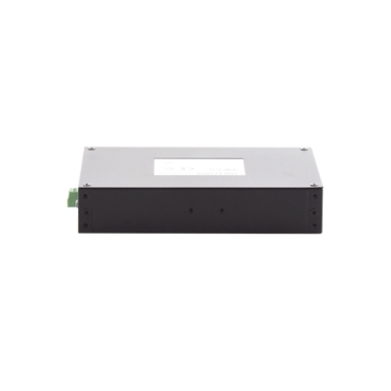 Switch Industrial No Administrable Gigabit / 3 Puertos Gigabit PoE+ (30 W) + 1 Puerto Gigabit PoE++ (60 W) / 2 Puertos SFP / 65 W Total / 48 a 57 VCD / Ideal para Proyectos / 300 Metros de Distancia