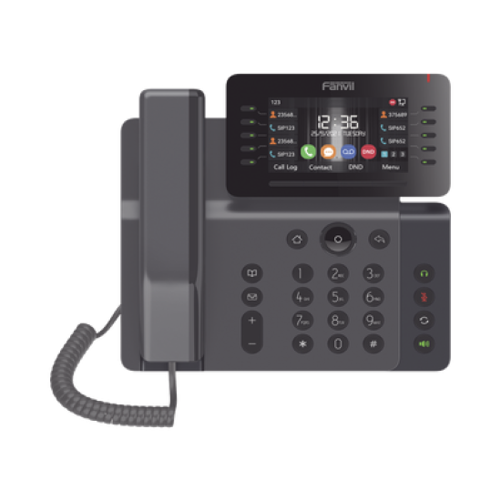 Teléfono IP Empresarial Esencial WiFi / Bluetooth, 20 líneas SIP, pantalla a color 4.3