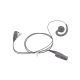 Micrófono de solapa con audífono ajustable al oído para HYT TC-610P/TC-780
