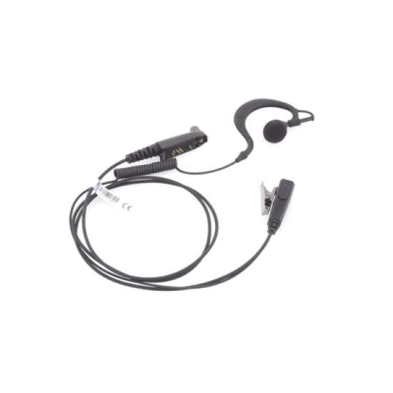 Micrófono de Solapa con Audífono Ajustable al oído. Para.  NXRADIO TE-390, HYT TC610P/TC780