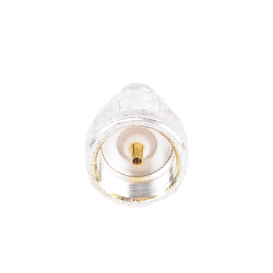 Adaptador UNIDAPT Hembra a Conector SMB Plug (Pin Hembra), Plata/ Oro/ Teflón.