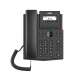 Teléfono IP empresarial para 2 lineas SIP con pantalla LCD, Códec Opus, conferencia de 3 vías, PoE.