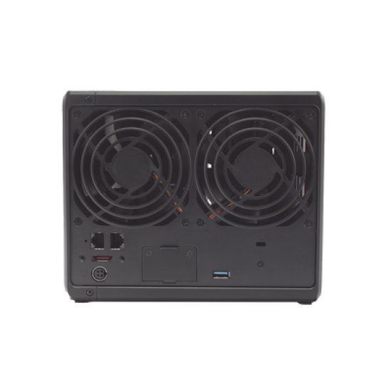 Servidor NAS de 4 Bahías (Expandible a 9 Bahías) / Hasta 162 TB / Servicio Nube Gratis (P2P) / Administración Remota y Respaldo Programado
