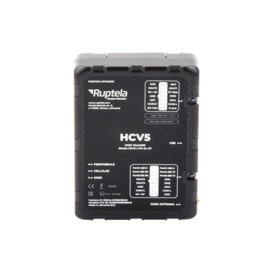 Localizador 4G LTE Obtenga información de la computadora del vehiculo lectura CAN, OBD y LCV / Sensores Bluetooth / Vehiculos ligeros / Vehiculos pesados  / RS485 / RS232 / Análogico / RFID
