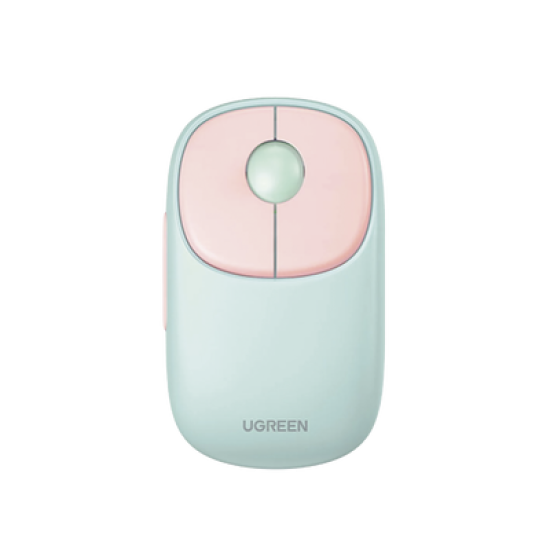 Mouse Inalámbrico FUNï¼‹ / Recargable / 2.4G & Bluetooth / 4 Niveles de DPI / Clic Silencioso / Ergonómico / 5 Botones / Compatible con Windows, macOS 10.5, Android iOS Linux y Chrome OS / Color Rosa