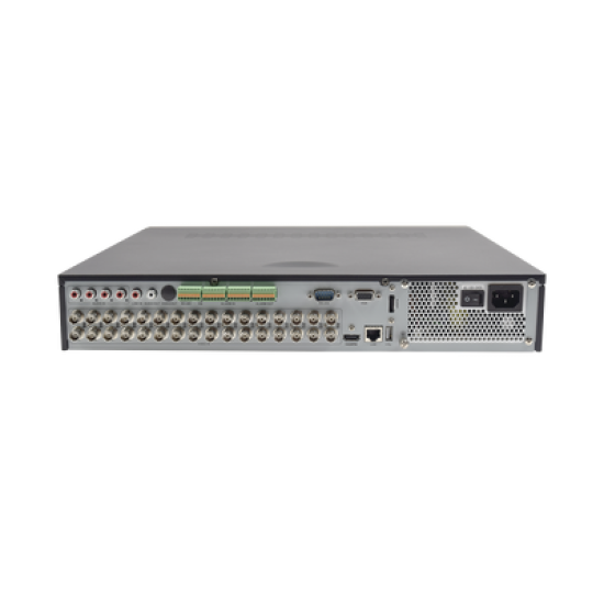 DVR 2 Megapixel (1080p) / 32 Canales TURBOHD / 4 Bahías de Disco Duro / 4 Canales de Audio / 16 Entradas de Alarma