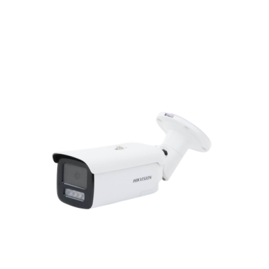 [ PROTECCIÓN ACTIVA ] Bala IP 4 Megapixel / Lente 4 mm / 60 mts IR / Exterior IP67 / Micrófono y Bocina Integrado (Audio de Dos Vías) / DARKFIGHTER / PoE+ / Luz Estroboscopica / ONVIF / Micro SD / 4 Analíticos