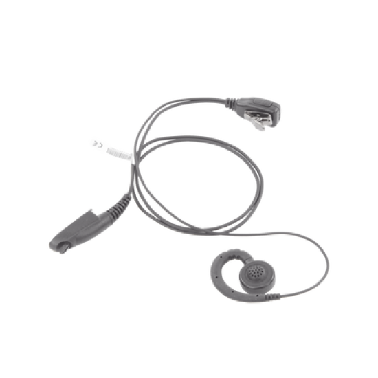Micrófono de solapa con audífono ajustable al oído para HYT TC-610P/TC-780