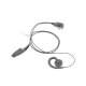 Micrófono de solapa con audífono ajustable al oído para HYT TC-610P/TC-780