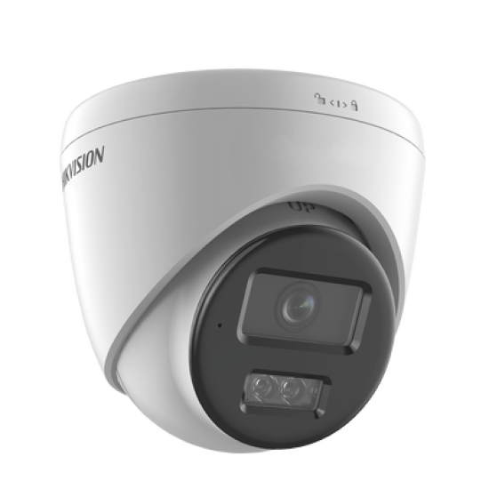 [Dual Light] Turret IP 8 Megapixel (4K) / Lente 2.8 mm / 30 mts IR + 30 mts Luz Blanca / Micrófono Integrado / ACUSENSE Lite / Exterior IP67 / H.265 / PoE / ONVIF / Micro SD
