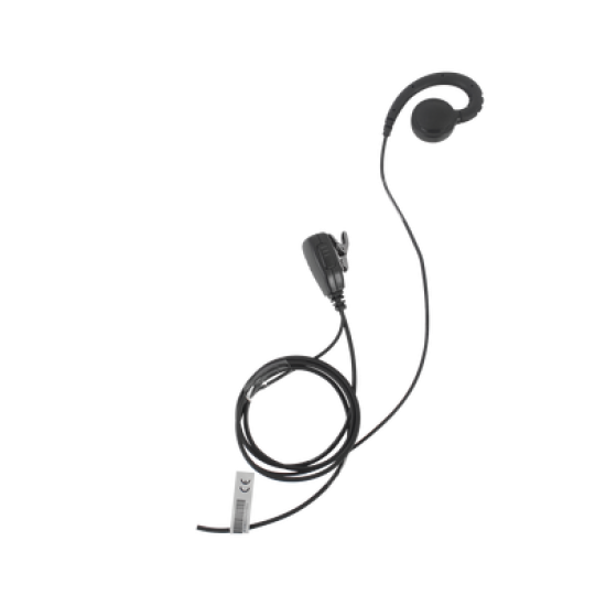 Micrófono de solapa con audífono ajustable al oído para HYT TC-610P/TC-780