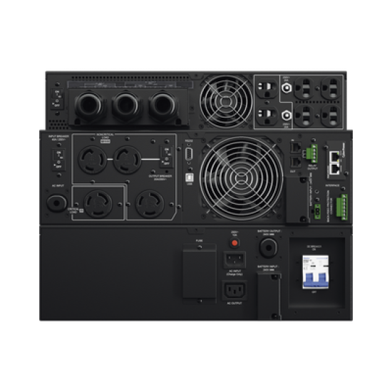 UPS de 6000 VA/5400 W, Online Doble Conversión, 200 - 240 Vac de Entrada NEMA L6-30P, 120 - 240 Vac de Salida, Onda Senoidal Pura, Torre o Rack de 8 UR, Con 6 Tomas NEMA 5-20R, 2 NEMA L6-20R y 1 NEMA L6-30R