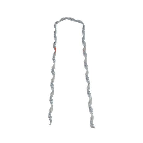 Remate Preformado para Fibra Óptica Figura 8, Span 100 m, para mensajero de acero con diámetro Φ 3.6  mm