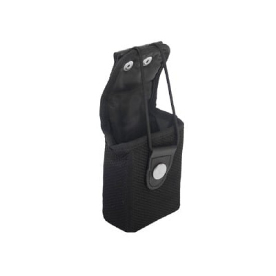Funda en Nylon con Presilla para Cinto, con Correa y Broche de Presión, para Radios P110/GP300 (Universal). Funda en Nylon con Presilla para Cinto, con Correa y Broche de Presión, para Radios P110/GP300 (Universal).