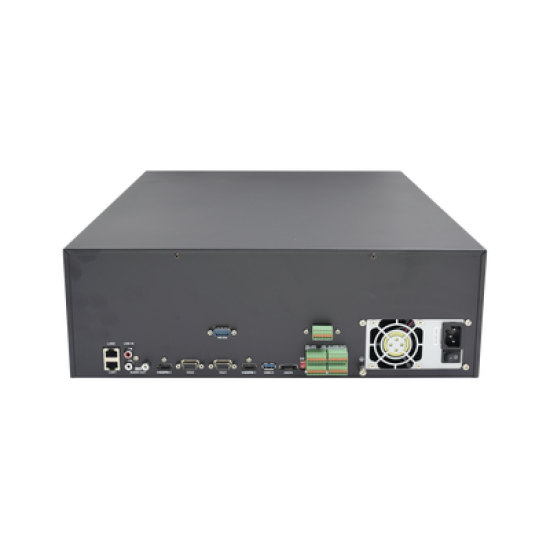NVR 12 Megapixel (4K) / 32 Canales IP / Soporta Cámaras  AcuSense / 16 Bahías de Disco Duro / 2 Tarjetas de Red / Soporta RAID con Hot Swap / HDMI en 4K / Soporta POS