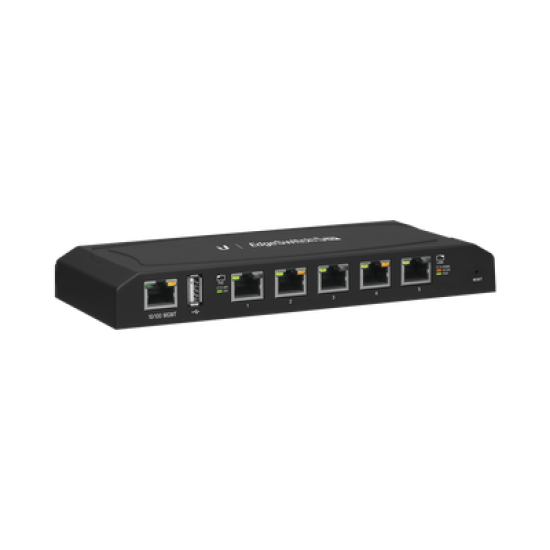 EdgeSwitch 5XP Administrable de 5 Puertos Gigabit PoE de 24 V Pasivo, con funciones avanzadas de Capa 2