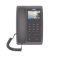 (H5W Color Negro)Teléfono IP WiFi para Hotelería, profesional de gama alta con pantalla LCD de 3.5 pulgadas a color, 6 teclas programables para servicio rápido (Hotline) PoE 