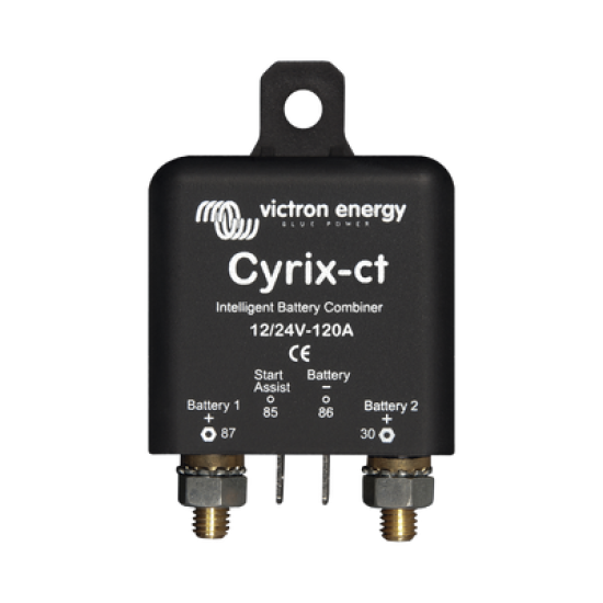 Cyrix-CT 12/24 V 120 A / Combinador Inteligente de Baterías en Vehículos y Embarcaciones