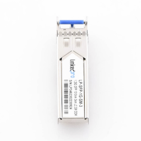 Transceptor Óptico SFP (Mini-Gbic) / Monomodo 1310 nm / 1.25 Gbps / 1000BASE / Conectores LC/UPC Dúplex / DDM / Hasta 3 km 