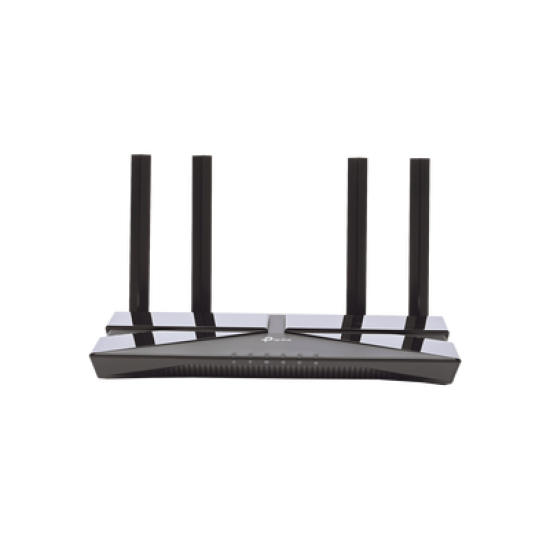 Router WiFi 6 AX 1500Mbps / MU-MIMO 2X2 y OFDMA / 1 Puerto WAN 10/100/1000 Mbps / 4 Puertos LAN 10/100/1000 Mbps / 4 Antenas Beamforming