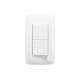 Apagador Duplex de 10 A / 127 V CA ~60 HZ  / Color Blanco.