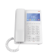 Teléfono IP Hotelero con pantalla LCD a color, 2 líneas SIP con 2 cuentas, codec Opus, IPV4/IPV6, color blanco, con gestión en la nube GDMS