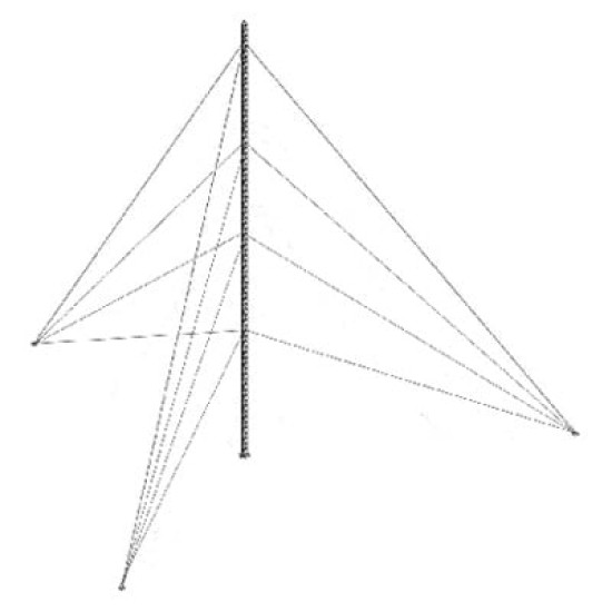 Kit de Torre Arriostrada de Piso de 3 m Altura con Tramo STZ35 Galvanizado Electrolítico (No incluye retenida). Kit de Torre Arriostrada de Piso de 3 m Altura con Tramo STZ35 Galvanizado Electrolítico (No incluye retenida).