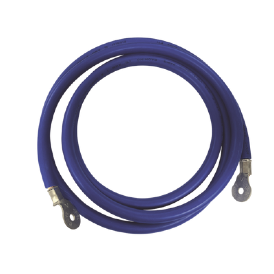 Cable para Baterías,  2.2 m Azul Calibre 2 AWG con Terminales de Ojo en Ambos Extremos