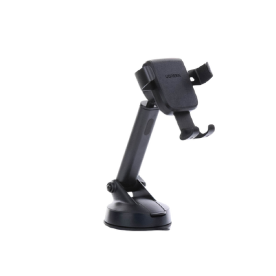 Soporte de Celular para Automóvil con Ventosa / Diseño de Sujecion en Triangulo / Ajustable 270° / Rotable / Estirable / Amplia Compatibilidad con dispositivos de 4'' a 7'' / Color Negro