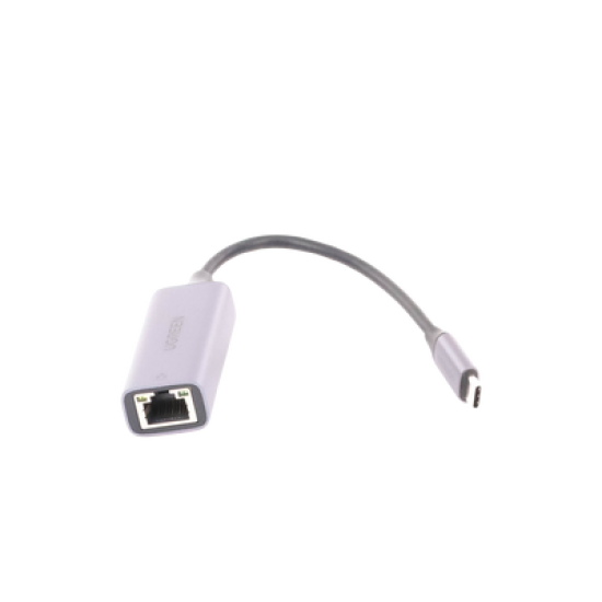 Adaptador de Red USB-C 3.1 (5 Gbps) a RJ45 | Thunderbolt 3 | Admite 10/100/1000 Mbps |  Chip Inteligente | Amplia Compatibilidad | Caja de Aluminio | Longitud del cable 10 cm.