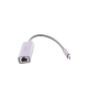 Adaptador de Red USB-C 3.1 (5 Gbps) a RJ45 | Thunderbolt 3 | Admite 10/100/1000 Mbps |  Chip Inteligente | Amplia Compatibilidad | Caja de Aluminio | Longitud del cable 10 cm.