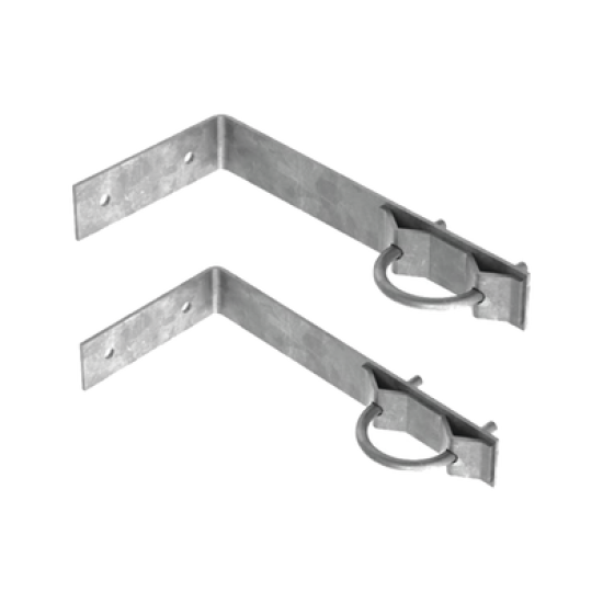 Juego de 2 Herrajes de Pared para Sujeción de Mástil (1-1/4
