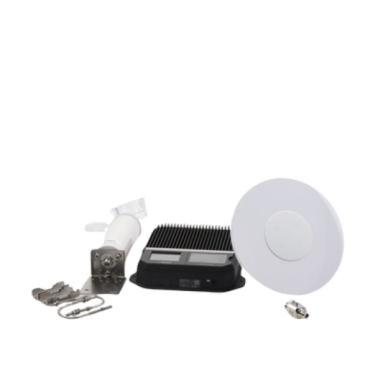 KIT Amplificador de señal celular 4G LTE, 3G y VOZ. Especial para cubrir áreas de hasta 4300 Metros Cuadrados por ser de grado comercial e industrial. Soporta múltiples operadores, tecnologías y usuarios.