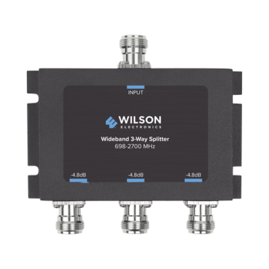 Divisor de 3 salidas, 50 Ohm, 700-2700MHz conector N-Hembra
