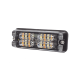 Luz Perimetral, 12 LED Ultra Brillantes, Color Ámbar / Claro