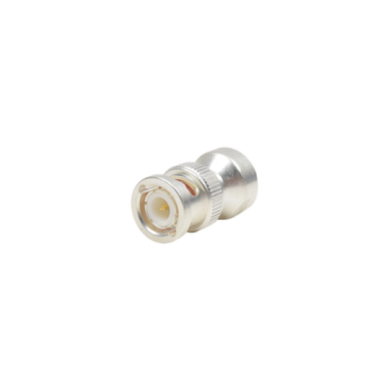 Adaptador UNIDAPT Hembra a BNC Macho. Plata / Oro / Teflón. 